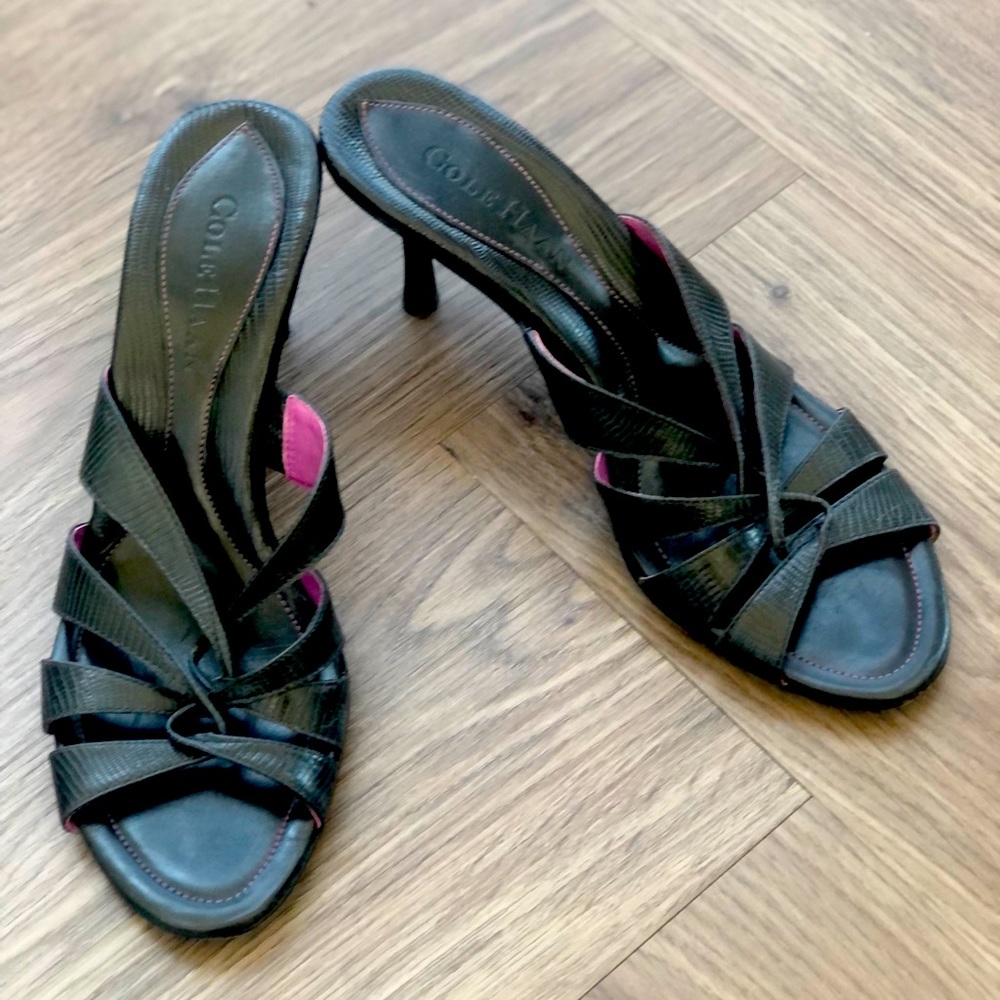 Cole Haan Open Toe Slide Heels Size 6.5